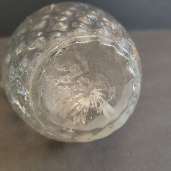 Mary Gregory Hand-Painted Clear Glass Pitcher With Handle Etched Child Scene - Picture 5 of 6